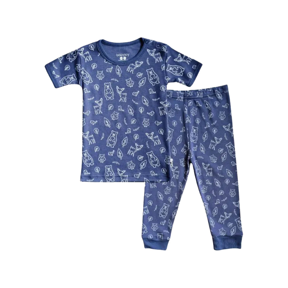Babysoy Forest Friend Indigo Pajama Set Main image