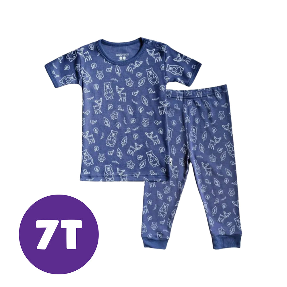 Babysoy Forest Friend Indigo Pajama Set