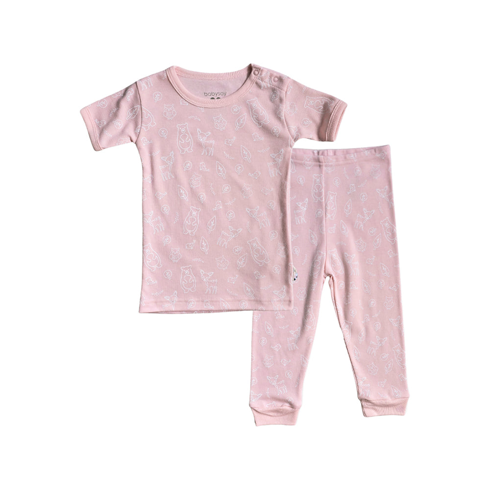 Babysoy Forest Friend Peony Pajama Set Main image