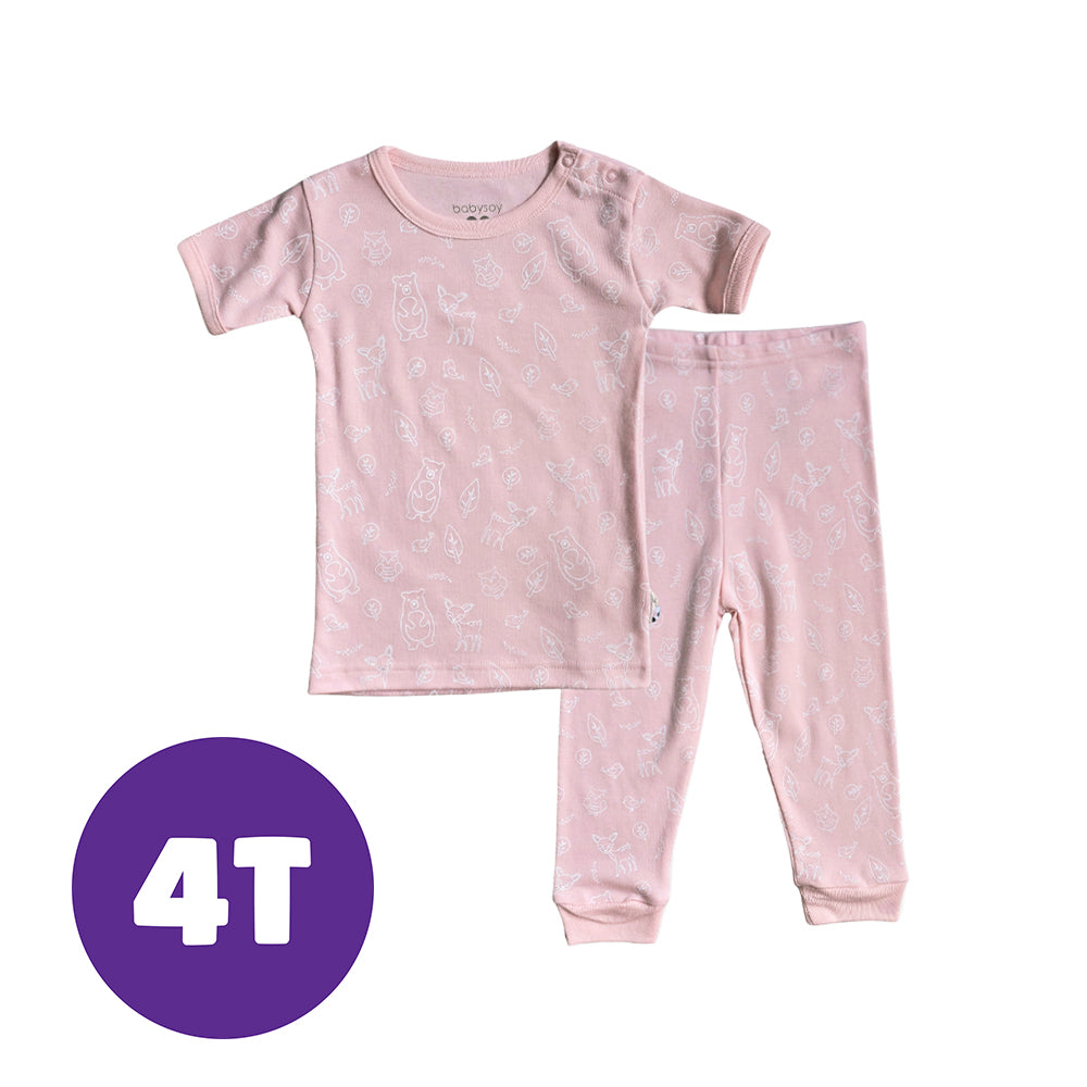 Babysoy Forest Friend Peony Pajama Set