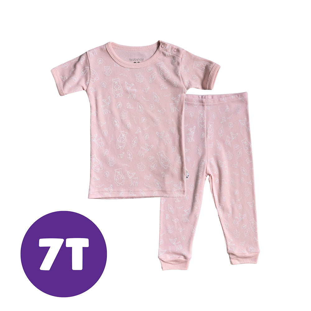 Babysoy Forest Friend Peony Pajama Set