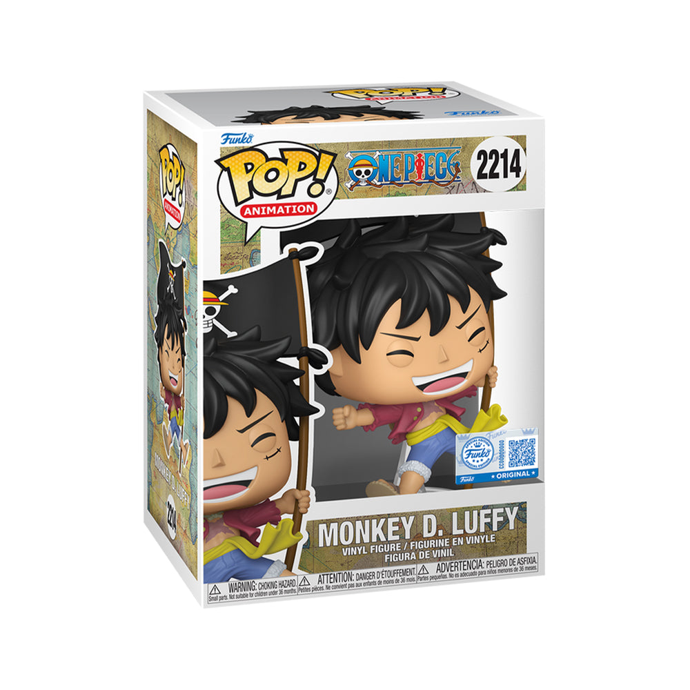 Funko Pop! Animation: One Piece - Monkey D. Luffy with Flag No. 2214 (Special Edition) Secondary image