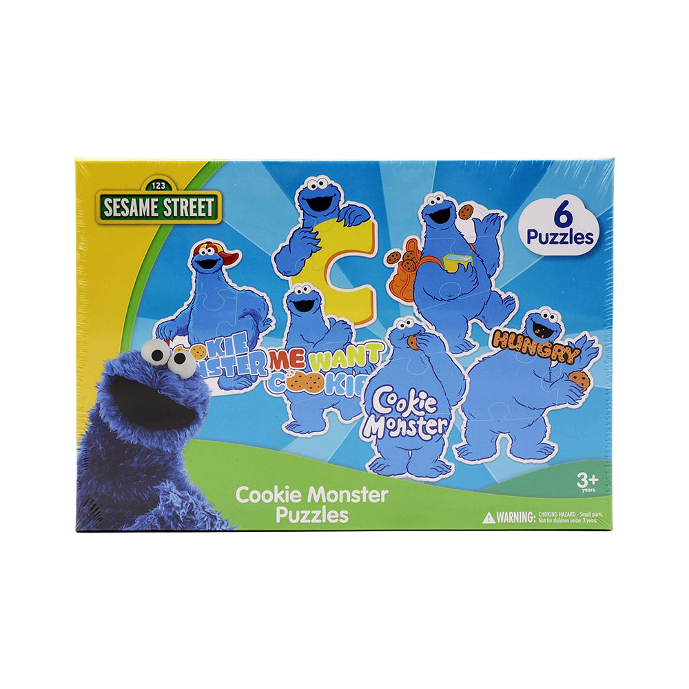 123 Sesame Street 6-Pieces Puzzle - Cookie Monster