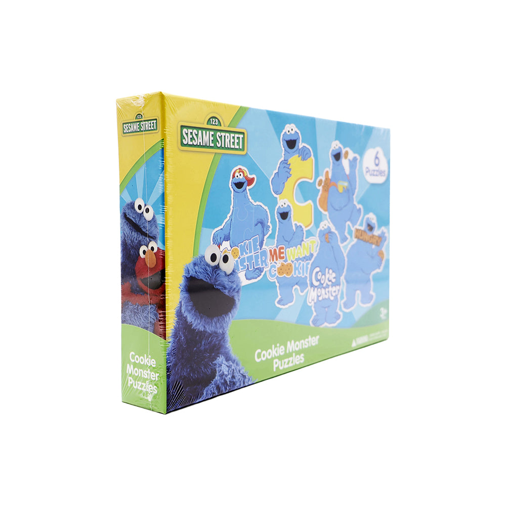 123 Sesame Street 6-Pieces Puzzle - Cookie Monster