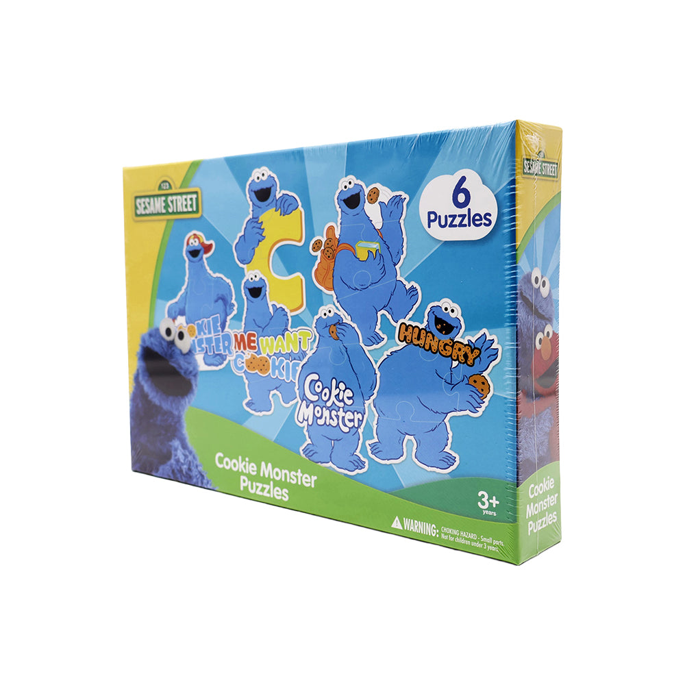 123 Sesame Street 6-Pieces Puzzle - Cookie Monster