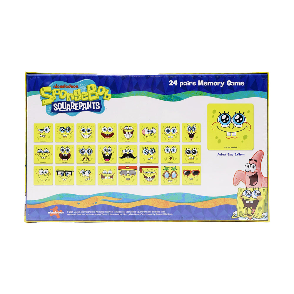 Nickelodeon Spongebob Squarepants 24 Pairs Memory Game