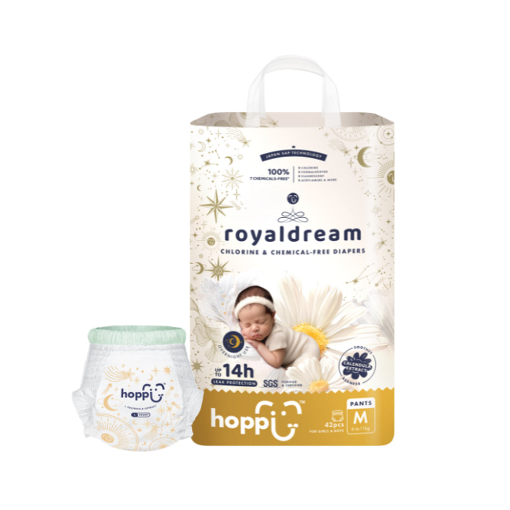 HOPPI RoyalDream Diaper Pants - Medium (6 to 11 kg) 42 Pieces