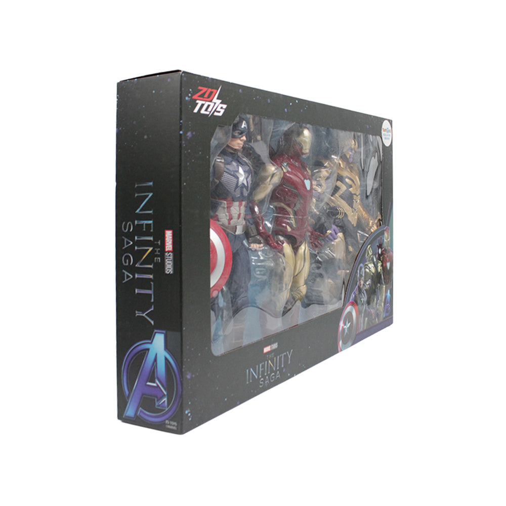 Marvel The Infinity Saga Toys"R"Us Exclusive - 14-Inch Thanos & Iron Man MK85 & Captain America