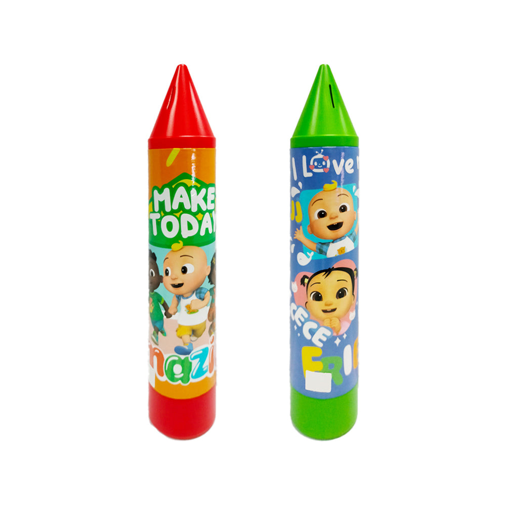 Cocomelon Mini Crayon Coin Bank