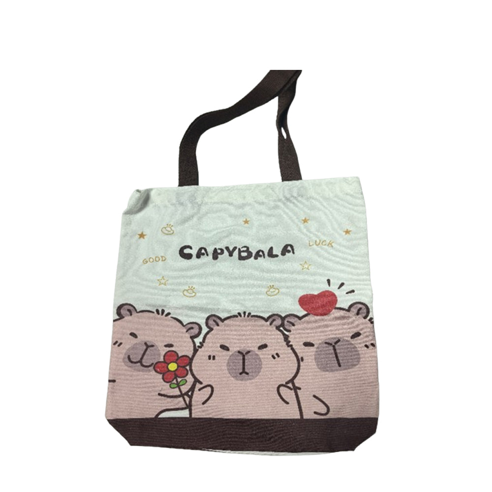 Capybara Canvas Bag 37x33cm