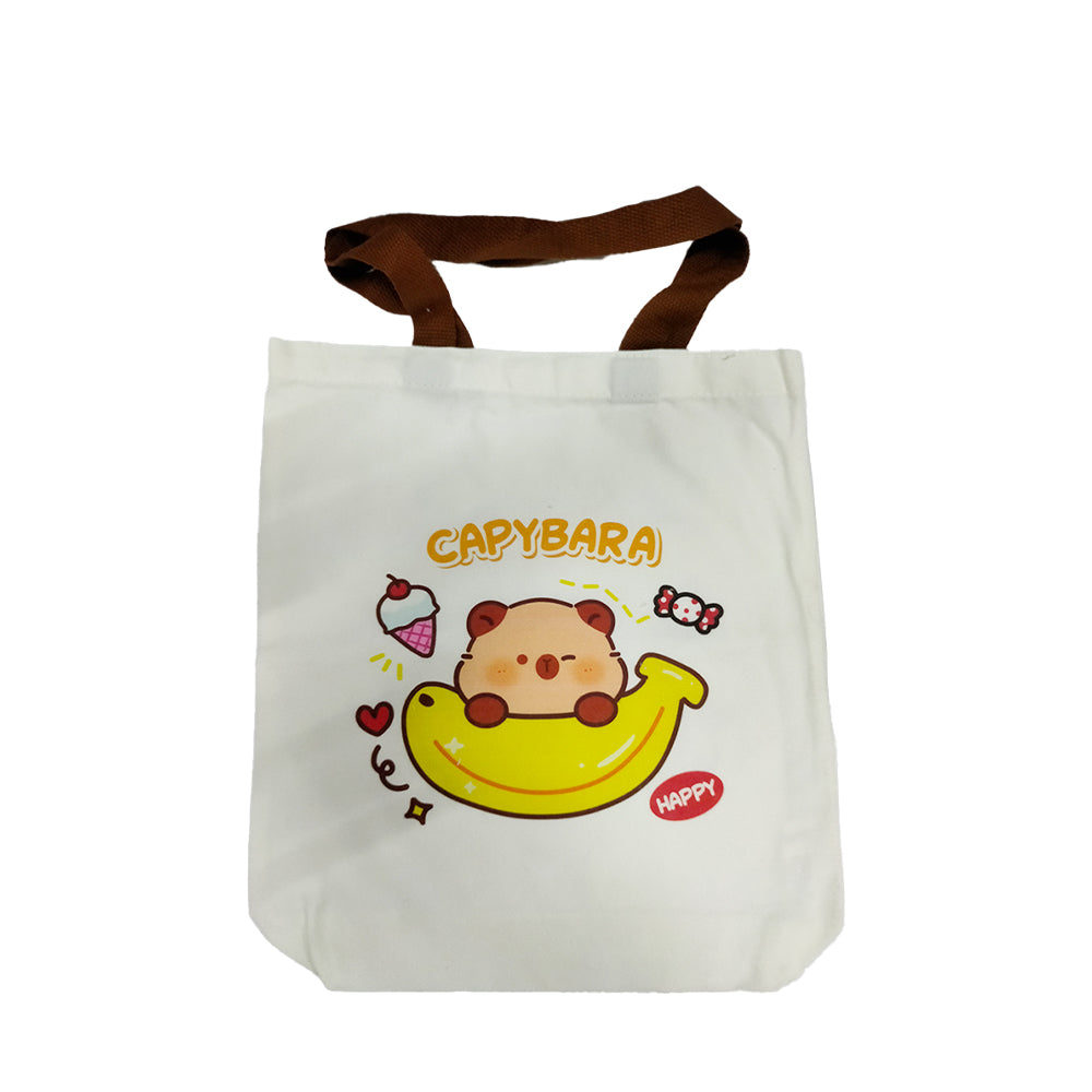 Capybara Canvas Bag 37x33cm