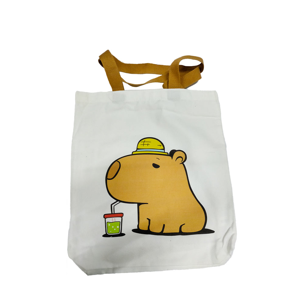 Capybara Canvas Bag 37x33cm