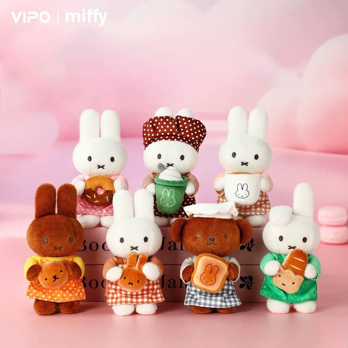 VIPO X Miffy Bakery Series Plush Keychain Blind Box