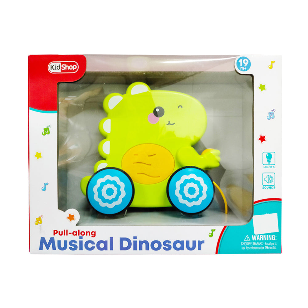 Kidshop Pull-along Musical Dinosaur