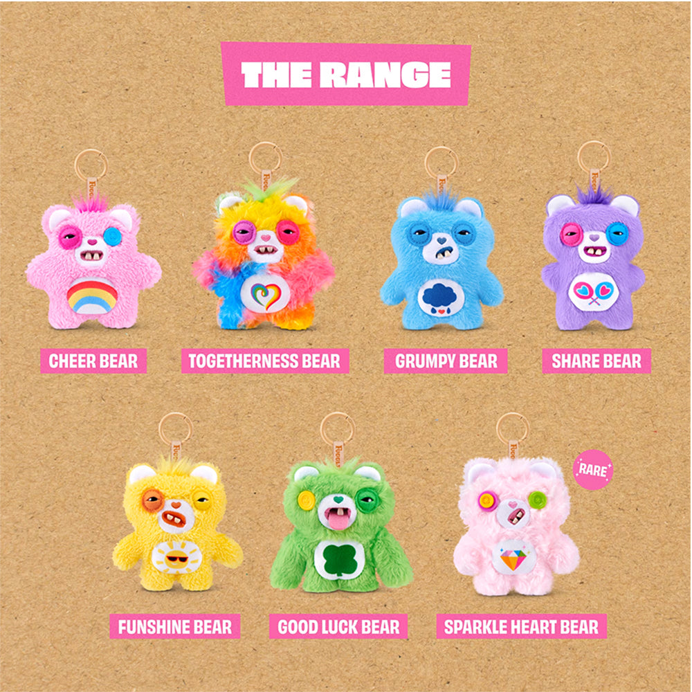 Fuggler Plush Collectibles - Fuggler - Care Bears Keyrings S1 5-Inch
