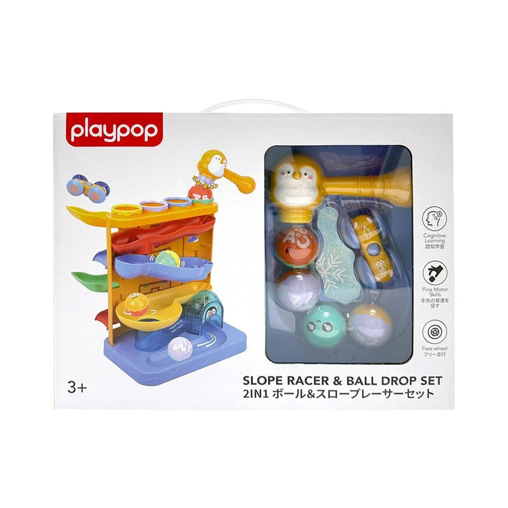 Playpop - Slope Racer & Ball Drop Set