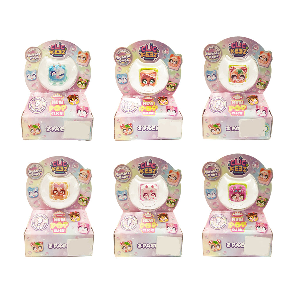 Clickeez Season 3 - Series 3 Clickable Collectibles Bubble Pop - 2 Pack