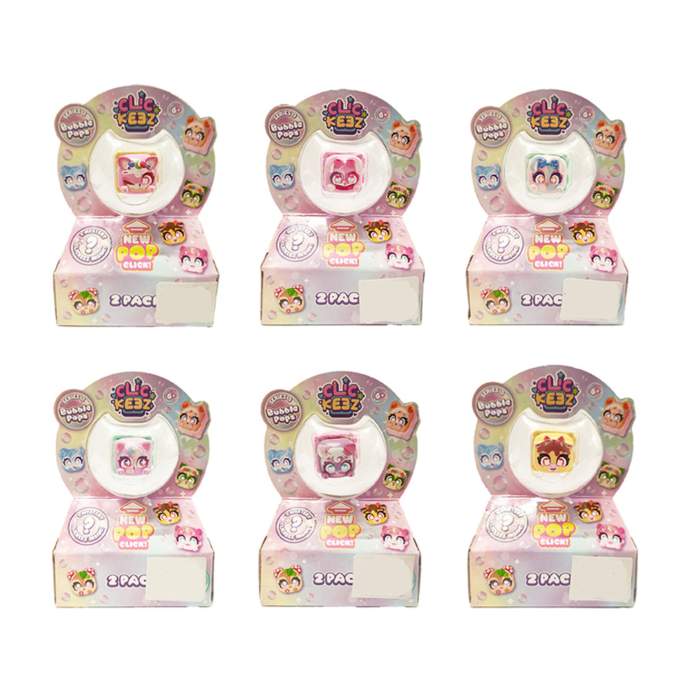 Clickeez Season 2 - Series 3 Clickable Collectibles Bubble Pop - 2 Pack