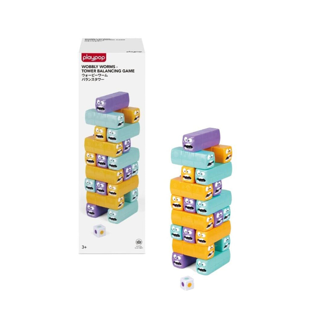 Playpop - Wobbly Worms Tower Balancing Game