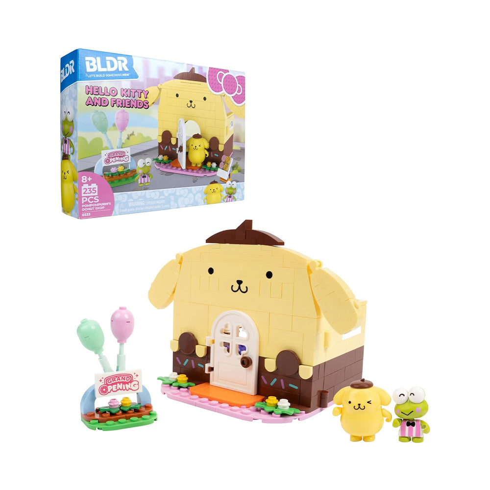 BLDR Hello Kitty and Friends Pompompurin's Donut Shop Building Blocks 0333 8+ (235 Pieces) Main image