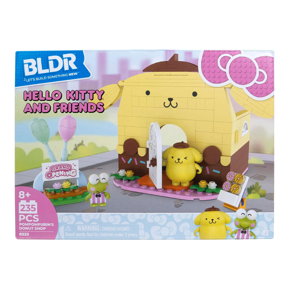 BLDR Hello Kitty and Friends Pompompurin's Donut Shop Building Blocks 0333 8+ (235 Pieces)