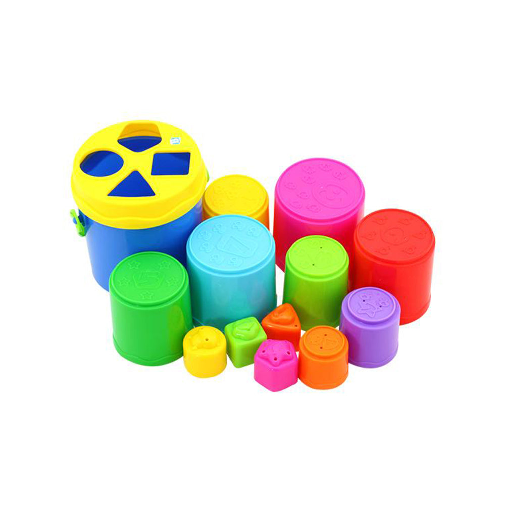 Blue Box Shape Sorting Stack 'n Nest Buckets